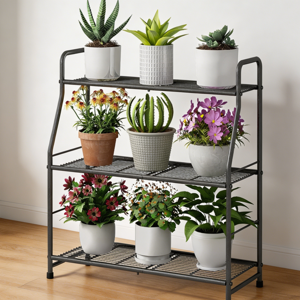 3 Tier Metal Waterproof Plant Shelf